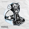 Viking Style Thor's Hammer Ring 14