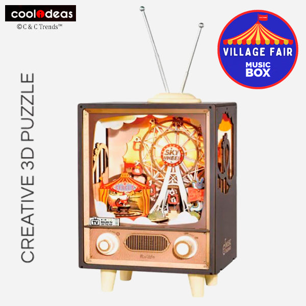 Village Fair Musical 3D Wooden Puzzle 1