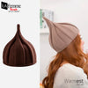 Warm Wool Pointed Twisted Winter Hat 4