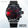 Waterproof Sport Silicone Multi-function timing Watch 8