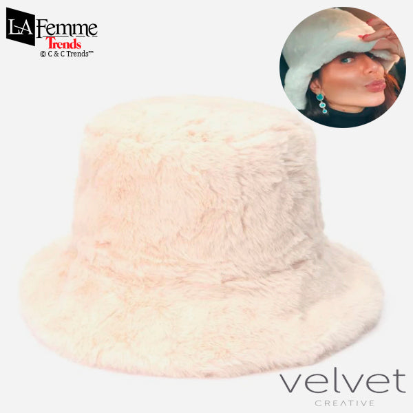 Winter Fluffy Velvet Fashion Bucket Hat 7