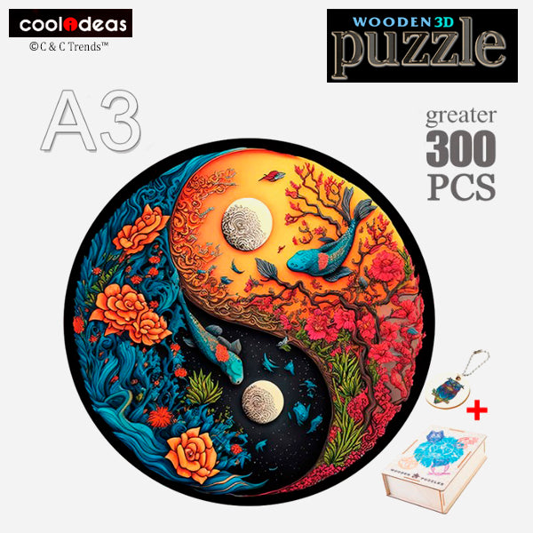Wooden Colorful Disc 3D Puzzle 7