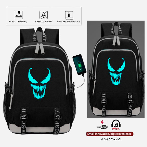 Anime Luminous Backpack with Ext. USB Charging 24