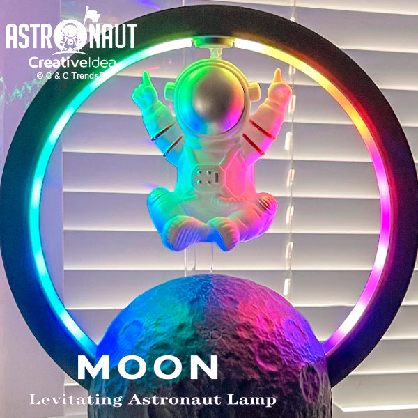 3D Astronaut Magnetic Levitation Lamp with Bluetooth Speaker 4