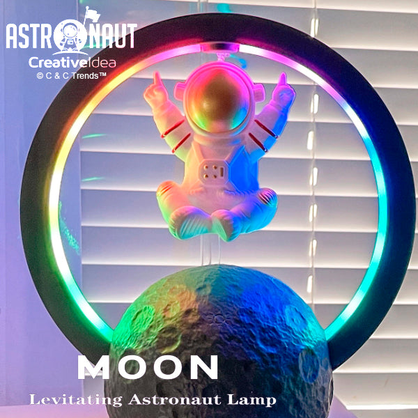 3D Astronaut Magnetic Levitation Lamp with Bluetooth Speaker 5