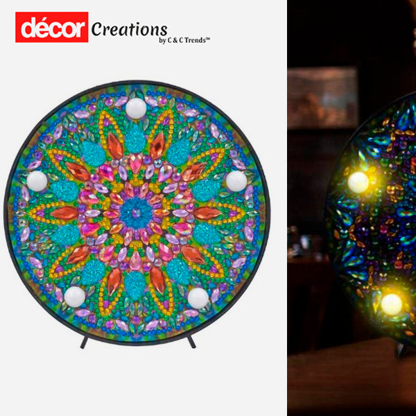 5D Creative Diamond Painting LED Lamp