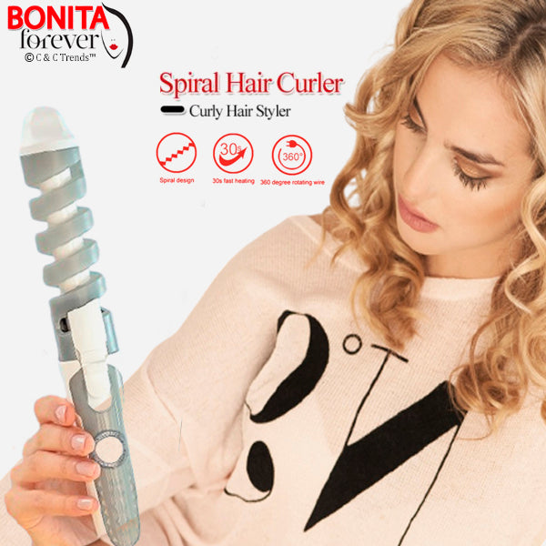 Anti-burn Ceramic Spiral Hair Curler 9