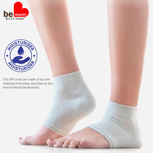 Anti-crack Silicone Gel Heel Moisturizing Socks 1a