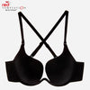 Backless Invisible Push Up Half Cup Bra 9a