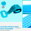 Body Double-sided Silicone Scrubber with Peeling Massage 11a