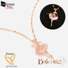 Chic Ballet Dancer Crystal Zircon Necklace 6