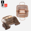 Collapsible Natural Bamboo Vintage Tote 6a
