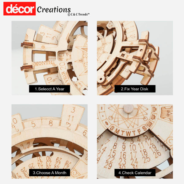 Cool DIY 3D Wooden Perpetual Calendar 10