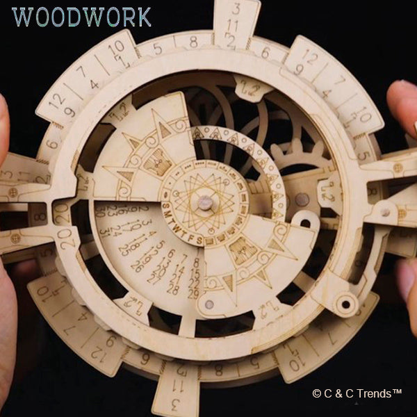 Cool DIY 3D Wooden Perpetual Calendar 3b