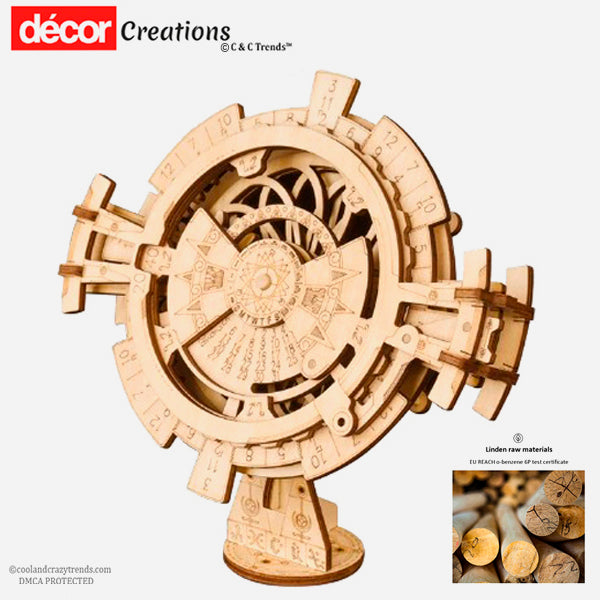 Cool DIY 3D Wooden Perpetual Calendar 6c