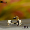 Cool Dachshund Sterling Silver Adjustable Ring 10