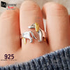 Cool Dachshund Sterling Silver Adjustable Ring 9