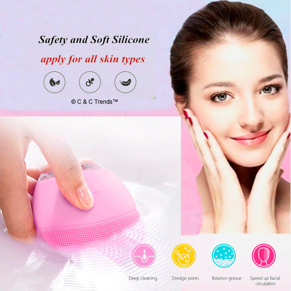 Cool Facial Cleaner Silicone Brush 9