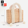 Cool Pearl-embellished Straw Handbag 8a