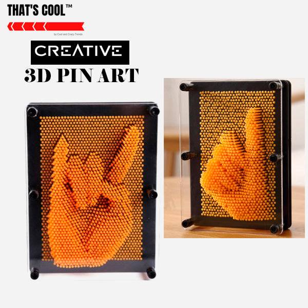 Creative 3D Pin Sculpture Home Decor 3a