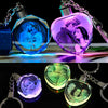 Custom Laser Engraved Crystal Keychain with LED light 1a