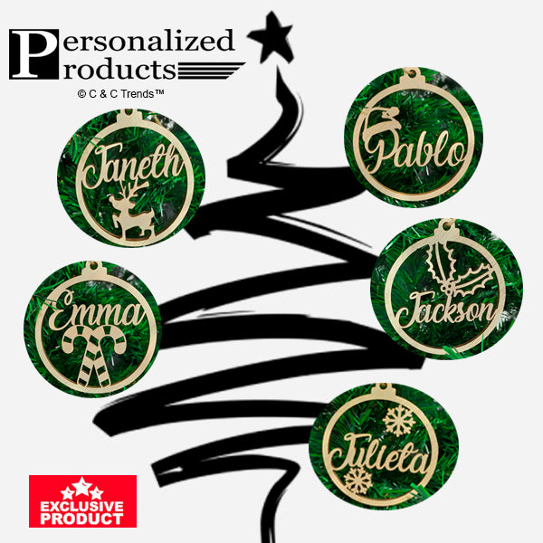 Customized Wooden Christmas Tree Hanging 18a