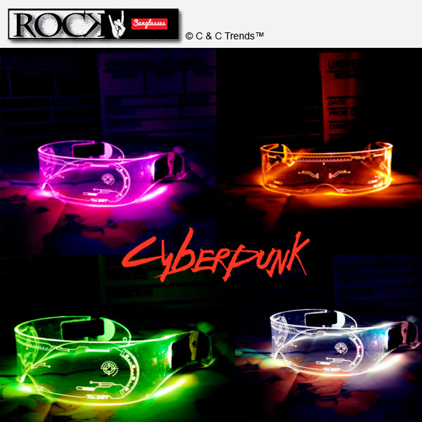 Cyberpunk LED Colorful Glasses 6a