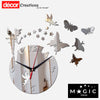 DIY Acrylic Mirror Wall Clock with Magic Fairy Stickers 4