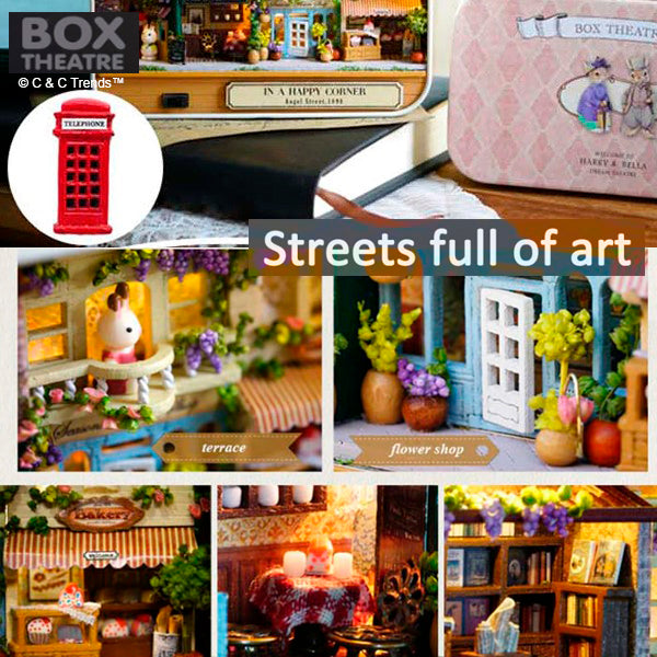 DIY Box Theatre Miniature Dollhouse 15a