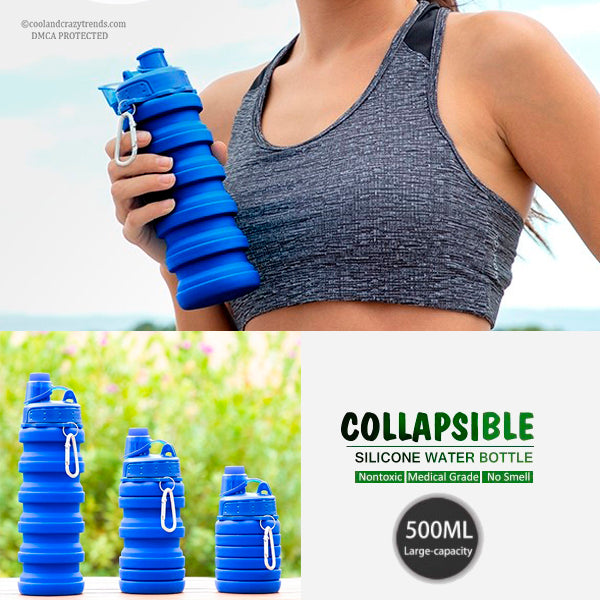 Eco-Friendly Silicone Collapsible Water Bottle 2a