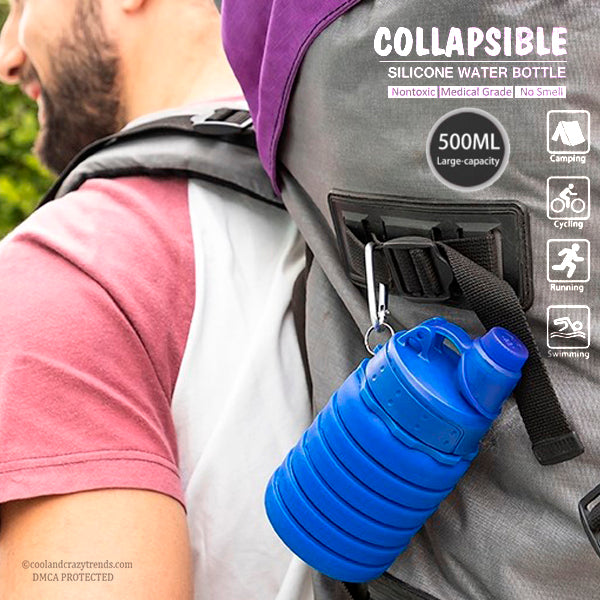 Eco-Friendly Silicone Collapsible Water Bottle 3a