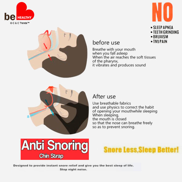 Elastic Anti Snoring Chin Strap 7a