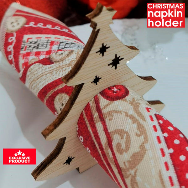 Exclusive Wooden Christmas Napkin Holders 1