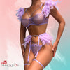 Feather & Chain Sensual Lingerie Set 3