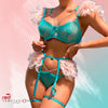 Feather & Chain Sensual Lingerie Set 4