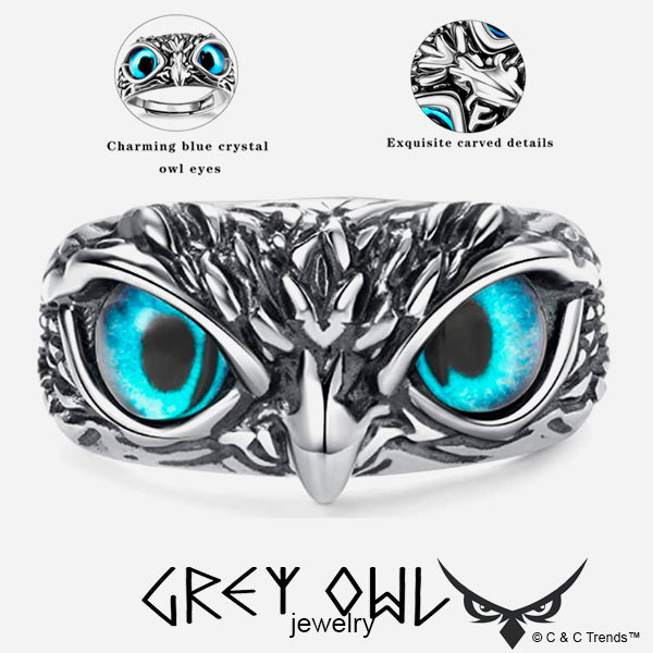 Great Owl's Eyes Resizable Ring 1