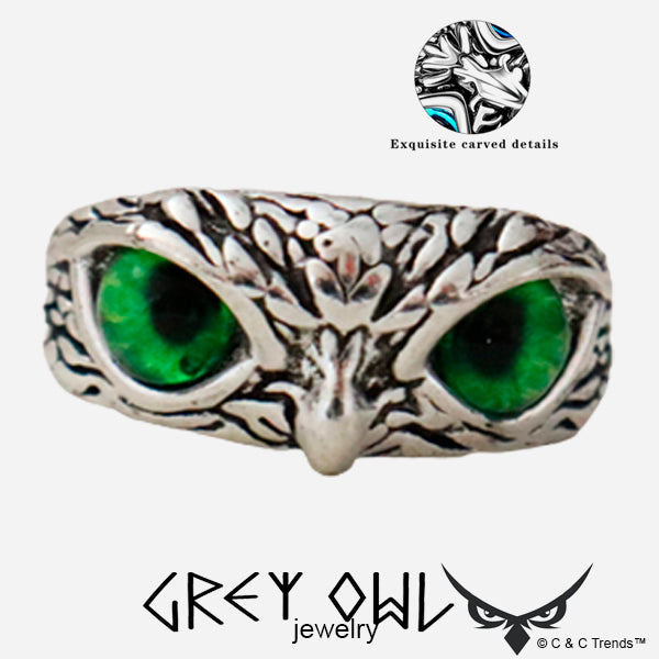 Great Owl's Eyes Resizable Ring 2