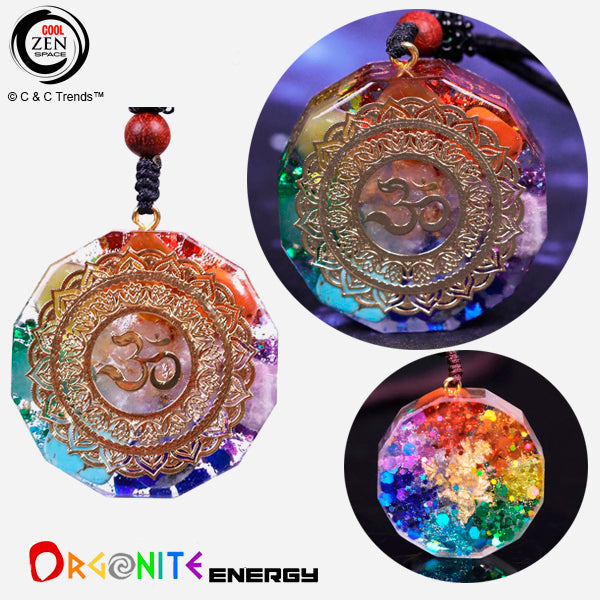 Handmade Orgonite Energy Geometric Necklace 2a