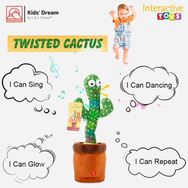 Interactive Twisted Dancing Cactus Plush Toy 6
