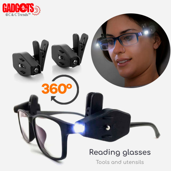 LED Rotating Reading Glasses Clip 1a