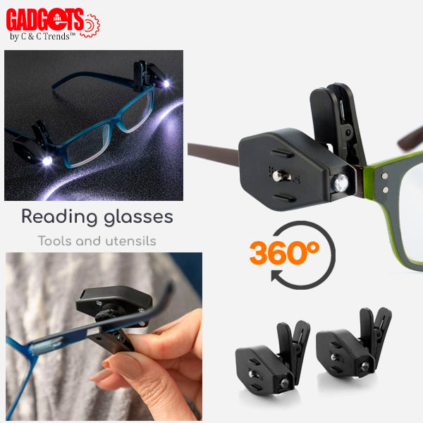 LED Rotating Reading Glasses Clip 3
