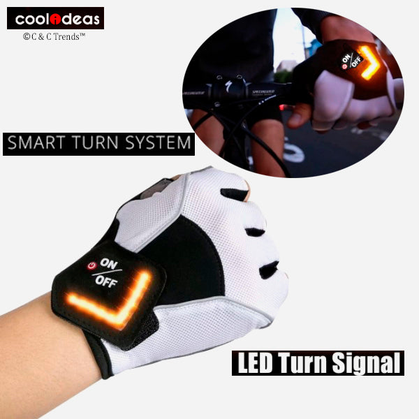 LED Turn Signal Gloves for Riders 1a