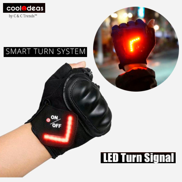 LED Turn Signal Gloves for Riders 2