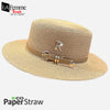 Letter Buckle Flat Top Straw Hat 3