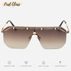 Luxurious Plating Frameless Square Sunglasses for Men 4