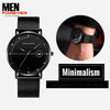 Men Ultra-thin Minimalist Rhinestone Watch 4a