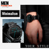 Men Ultra-thin Minimalist Rhinestone Watch 5a