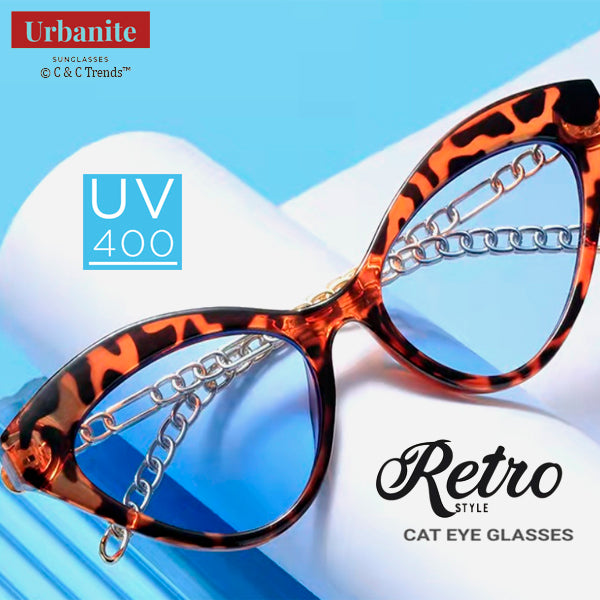 Metal Chain Retro Cat Eye  Sunglasses 11