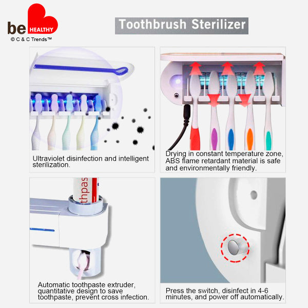 Multifunction UV Sterilizer Toothbrush Holder 7a