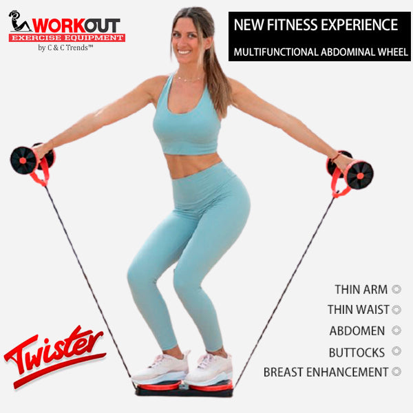 Multifunctional Fitness Roller with Twisting Disc 1
